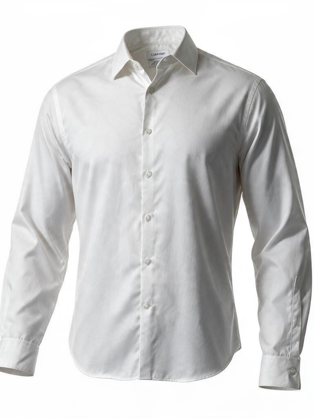 Calvin Klein Extreme Slim Fit White Tailored Button-Up Shirt Size 17.5
